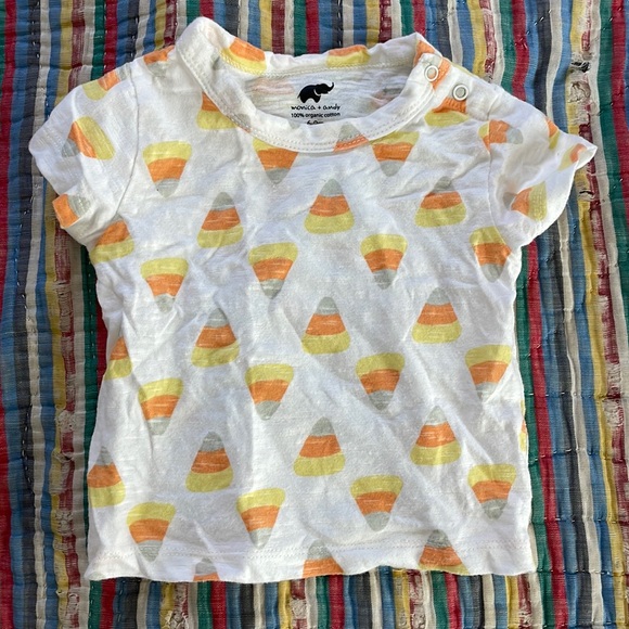 monica + andy Other - Like New Monica + Andy Candy Corn Print T-Shirt